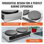 VEVOR 16-Inch Electric Crepe Maker with Temp Control