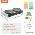 VEVOR 16-Inch Electric Crepe Maker with Temp Control
