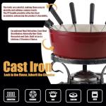 Artestia 2L Cast Iron Fondue Set for 4-6