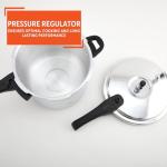 IMUSA 7 Quart Aluminum Pressure Cooker with Safety Valves