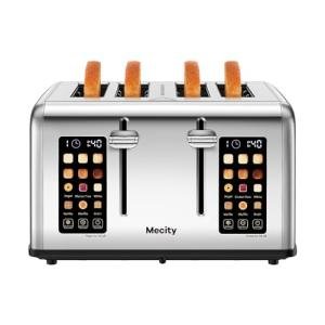 Mecity Touch Screen 4-Slice Stainless Steel Toaster