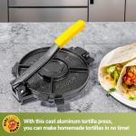 Heavy Duty 10 Inch Cast Iron Tortilla Press