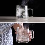 Double Wall Insulated Glass Coffee Mugs – Set of 2