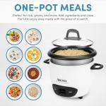 Aroma 6-Cup Pot-Style Rice Cooker, White