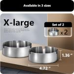 Roygra Stainless Steel Outdoor Ashtrays - 2 Pack
