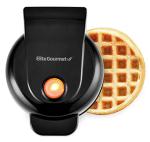 Elite Gourmet Mini Waffle Maker, Nonstick & Compact