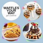 Elite Gourmet Mini Waffle Maker, Nonstick & Compact