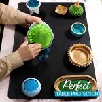 LEOBRO Black Silicone Craft Mat, 23.4” x 15.6”