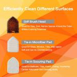 CLEANHOME 3-in-1 Tile Scrubber with Extendable Handle