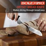 9-Inch Serrated Bread Knife for Easy Slicing