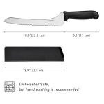 9-Inch Serrated Bread Knife for Easy Slicing