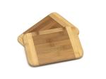 Lipper International Bamboo Two-Tone Cutting Boards, Set of 2