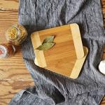 Lipper International Bamboo Two-Tone Cutting Boards, Set of 2