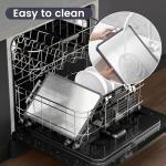 Kikcoin Double Sided Stainless Steel Chopping Board