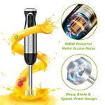 Bonsenkitchen 4-in-1 Handheld Immersion Blender
