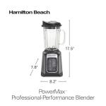 Hamilton Beach PowerMax Professional Blender for Smoothies