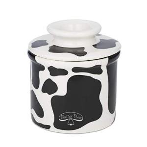 Butter Bell Crock - Spreadable Butter Keeper, Cow Pattern