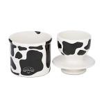 Butter Bell Crock - Spreadable Butter Keeper, Cow Pattern