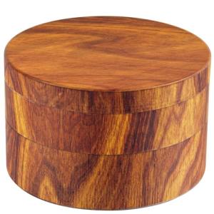 KINGTOP Large 3" Wood Grain Spice Grinder
