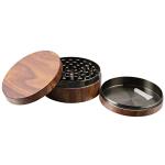 KINGTOP Large 3" Wood Grain Spice Grinder