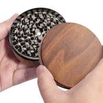 KINGTOP Large 3" Wood Grain Spice Grinder