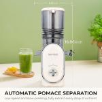 SUSTEAS Slow Masticating Juice Maker with 5.3" Chute