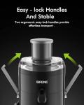 SiFENE Compact Juicer Machine with 3 Speed Options