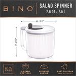 BINO Small Manual Salad Spinner with Draining System