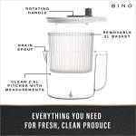 BINO Small Manual Salad Spinner with Draining System