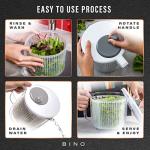 BINO Small Manual Salad Spinner with Draining System