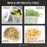 BINO Small Manual Salad Spinner with Draining System