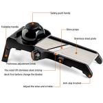 VEKAYA Stainless Steel Mandoline Slicer with Safety Gloves