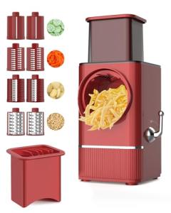 Electric Cheese Grater and Vegetable Slicer with Blades