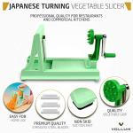 Vollum Veggie Spiralizer with 4 Interchangeable Blades