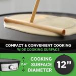 Nutrichef 12-Inch Electric Crepe Maker & Griddle