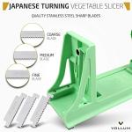 Vollum Veggie Spiralizer with 4 Interchangeable Blades