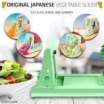 Vollum Veggie Spiralizer with 4 Interchangeable Blades