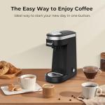 CHULUX Single Serve Coffee Maker, Black