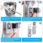 GURUDAR CO2 Tank Direct Adapter with 60in Hose