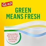 Glad Zipper Quart Freezer Bags, 50 Count