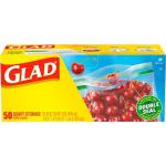 Glad Zipper Quart Freezer Bags, 50 Count
