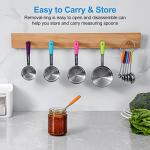 Bopei 10-Piece Stainless Steel Measuring Cups and Spoons