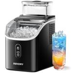 Portable Ice Cube Maker with External Water Tank