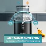 Portable Ice Cube Maker with External Water Tank