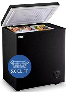 5.0 Cu Ft Compact Chest Freezer with Basket