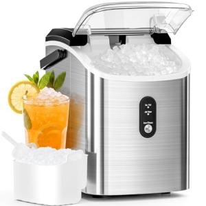 Portable Nugget Ice Maker for Home and Parties