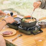 Naturehike Portable 2 Burner Camp Stove with Griddle