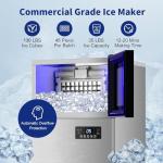 130 LBS Commercial Ice Maker with Self-Cleaning
