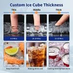 130 LBS Commercial Ice Maker with Self-Cleaning