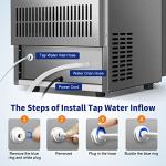 130 LBS Commercial Ice Maker with Self-Cleaning